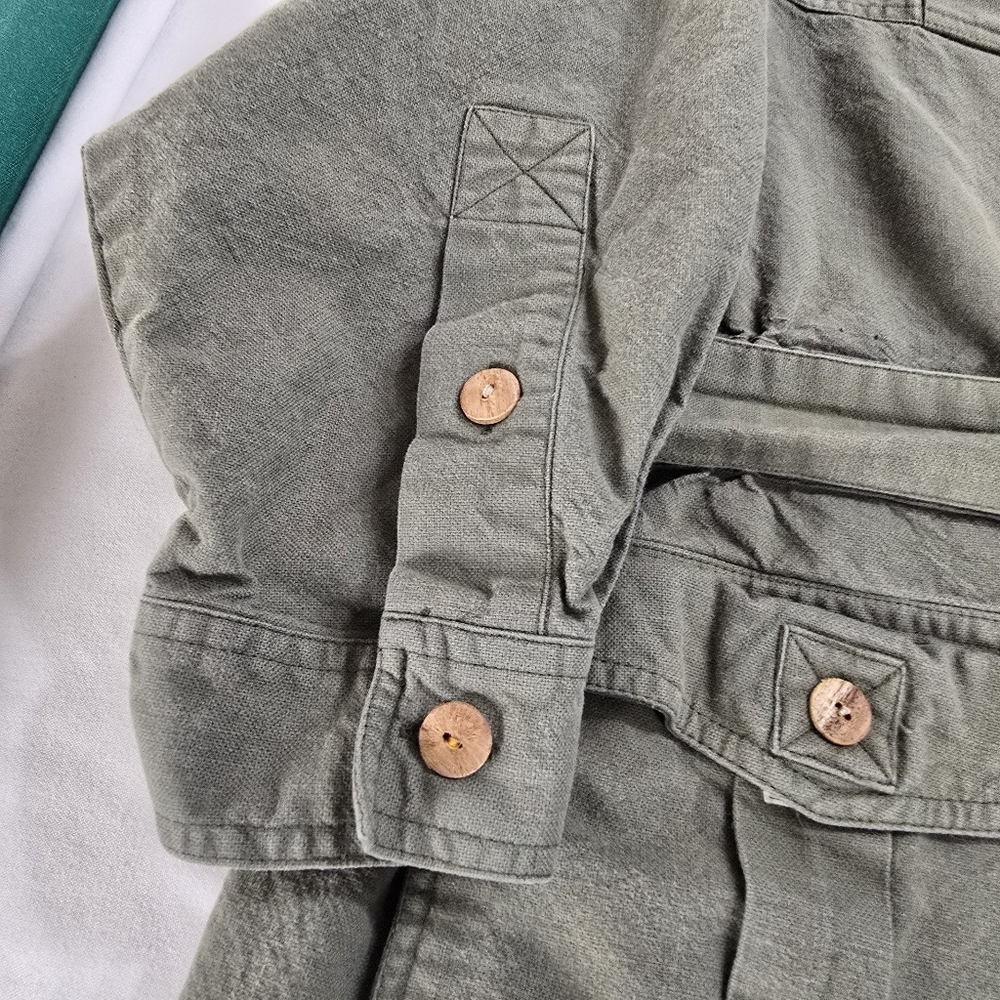 Vintage Orvis Men's Travel Norfolk Safari belted Bush Jacket Coat XXL Fishing - Picture 7 of 12